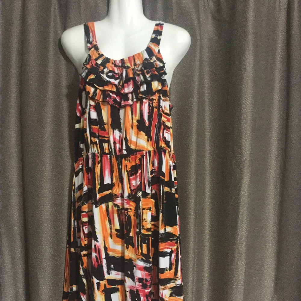 New Directions large multicolored dress